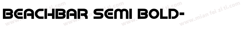 BeachBar Semi Bold字体转换